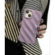 thumbnail image 5 of Funda con ondas rizadas para iPhone 13/iPhone 14 de 6,1 pulgadas, fina, a prueba de golpes, satinada y brillante, con estampado de ondas de agua, color morado, 5 of 5