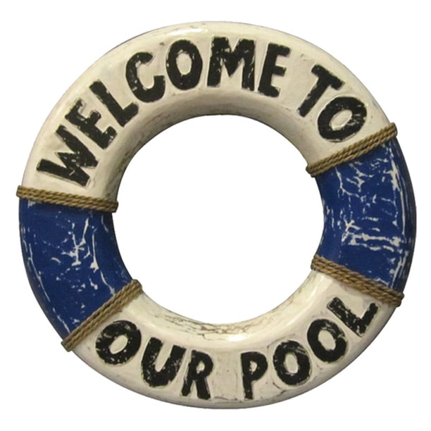 Ram Game Room Welcome To Our Pool Ring Outdoor Wall Art Walmart Com Walmart Com