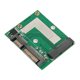 thumbnail image 2 of MSATA SSD a tarjeta adaptadora SATA de 25 pulgadas PCB 60 Gbps operación Simple Mini Pcie SSD tarjeta adaptadora para escritorio, 2 of 8