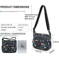 thumbnail image 4 of AOUNQ Crossbody Bag for Women Multi Pocket Shoulder Purse Bags Nylon Ladies Travel Handbag with Adjustable Straps, 4 of 6