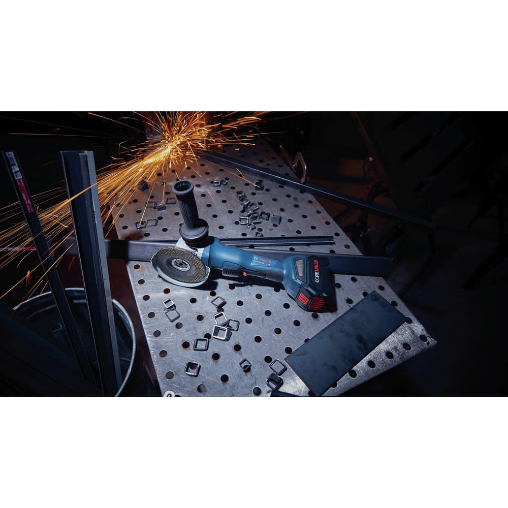 Restored Premium Bosch GWX18V-10PN-RT 18V Brushless Lithium-Ion 4-1/2 - 5 in. Cordless X-LOCK Angle Grinder with No Lock-On Paddle Switch (Tool Only) (Refurbished)