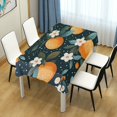 thumbnail image 4 of Yayeee Tablecloths 60" x 60" Rectangle Wrinkle Resistant Party Table Cover, Green Oranges, 4 of 8