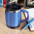 thumbnail image 2 of Taza doble pared acero inoxidable con tapa segura-burgos azul 9 x 12, 2 of 2