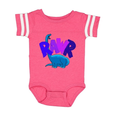 

Inktastic Lil Blue Bronto Rawr!! Gift Baby Boy or Baby Girl Bodysuit