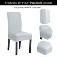 thumbnail image 5 of Unique Bargains High Elasticity Dining Chair Slipcover Gray L, 5 of 8