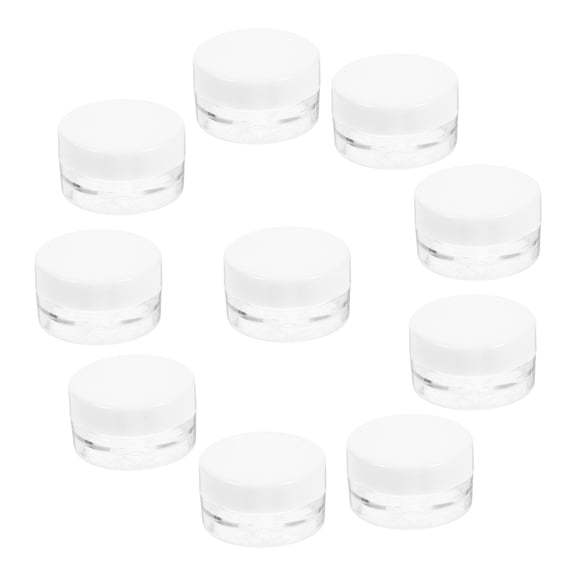 OFFIGAM 20pcs Leak-Proof Small Plastic Lotion Vials and Cream Jars Travel Storage Containers for Women and Personal Care