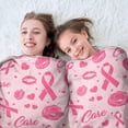 thumbnail image 5 of Pink Breast Cancer and Pioneer Flower Love Round Blanket,Comfortable Soft Flannel Throw Blanket,All Season,Warm Lightweight Blankets for Sofa Bed Couch Living Room Chair 47"x47", 5 of 5