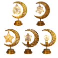 thumbnail image 4 of Lampe Lune Musulmane Lanternes Ramadan pour Table Mini Fer Sans Fil Décoration Romantique, 4 of 4