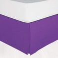 thumbnail image 3 of 600 Thread Count Egyptian Cotton Split Corner Bed Skirt – 16-Inch Drop, Tailored Fit 1-PC Bed Skirt, Emperor, Purple, 3 of 5