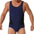 thumbnail image 2 of uublik Mens Jumpsuit Swimwear Sleeveless Quick Dry Swimsuit Rash Guard UV Protection Surfing Wet Suit for Snorkeling Water Sport Dark Blue, 2 of 6