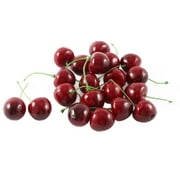 Uxcell Artificial Fake Plastic Cherry Red Green Christmas Decoration 20 Pack