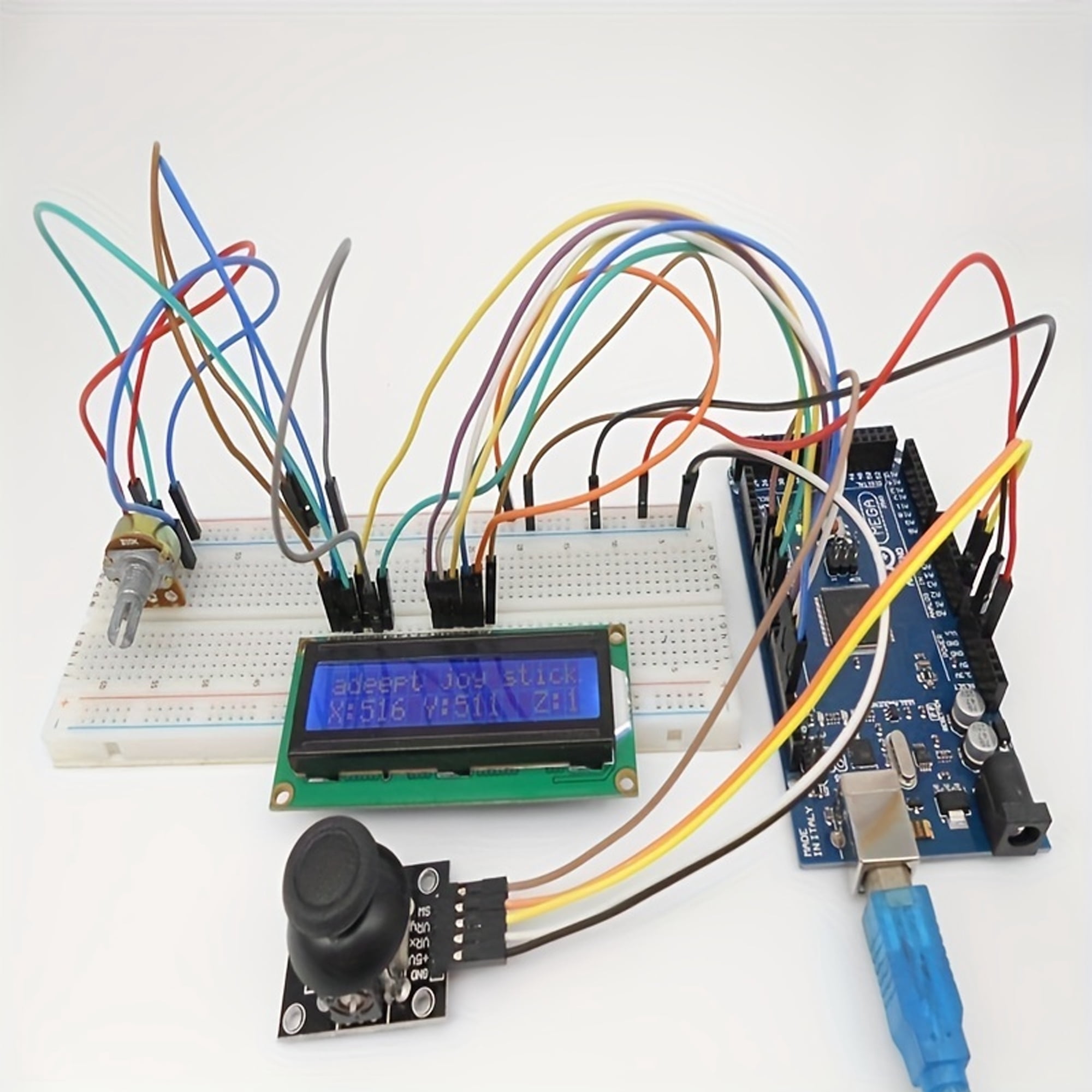 Full Starter Learning Kit for Arduino MEGA 2560, LCD1602 Display & Servo Motor Included