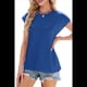 thumbnail image 3 of Camisetas de Entrenamiento de Verano para Mujer, Coloridas, Azules, Talla M, 3 of 10