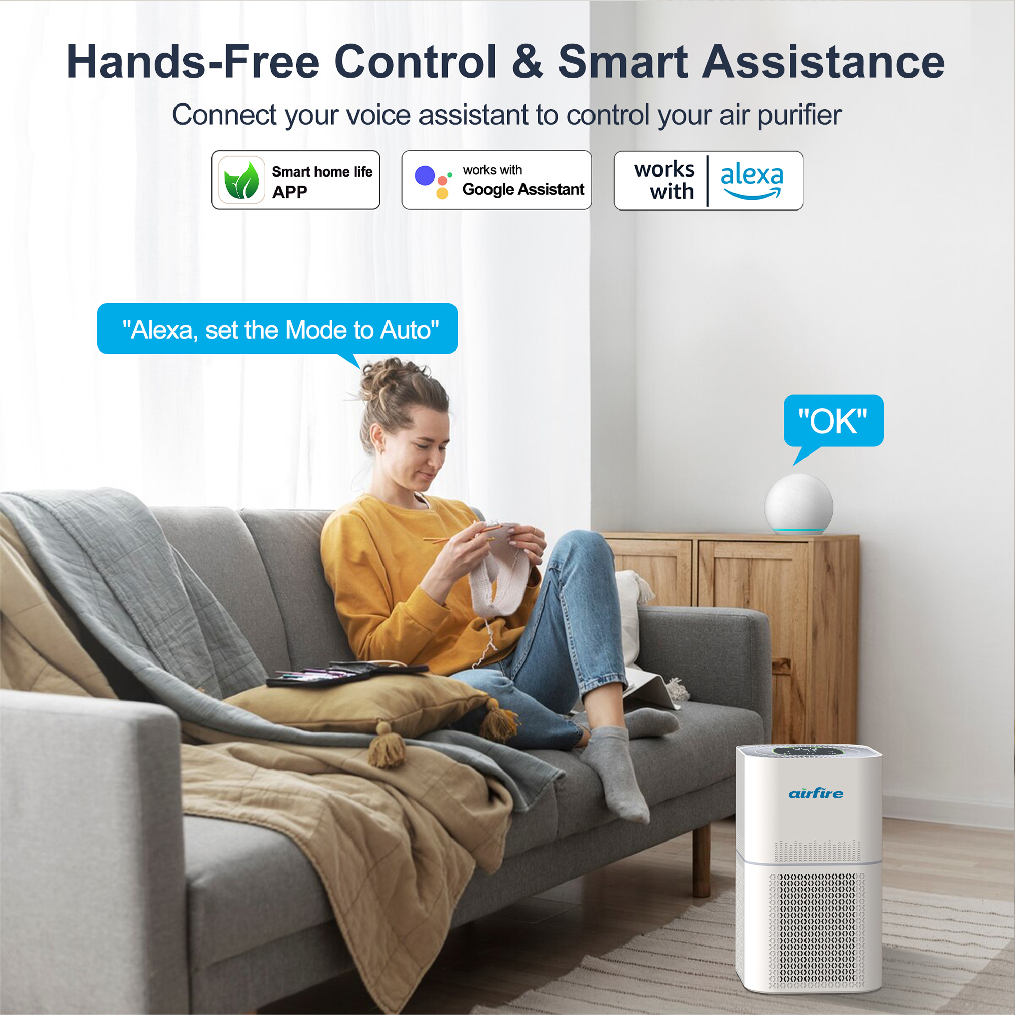 AIRFIRE AP302 WiFi Air Purifier For Large Rooms photo 3