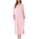thumbnail image 1 of Camisones de noche para mujeres INSPIRE CHIC, con mangas 3/4, vestido de pijama, talla XL, rosa claro, 1 of 6