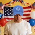 thumbnail image 2 of UngA 250 Anniversary USA Hat Embroidered American Bald Eagle Statue of Liberty & Liberty Bell 1776-2026 Commemorative Adjustable Baseball Cap for Men Women,One Size, 2 of 5