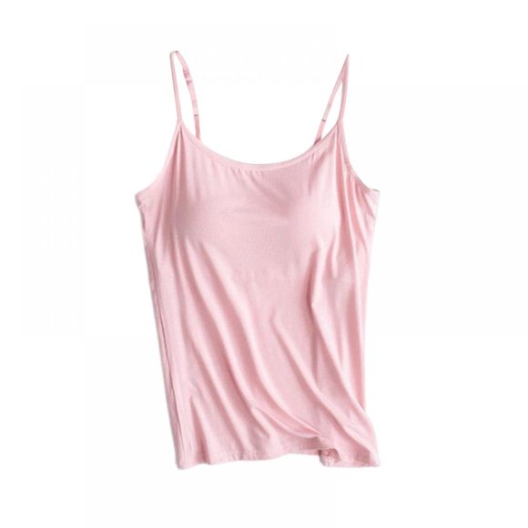 DEBGFS Underwire Smooth Seamless Cup Classic Camisole,lightpink,3XL