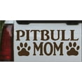 thumbnail image 1 of Pitbull Mom with Paw Prints Car or Truck Window Decal Sticker, 1 of 1