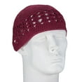 thumbnail image 1 of Burgundy Dual Weave Kufi - Single Piece, 1 of 1