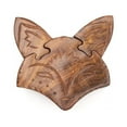 thumbnail image 1 of Matr Boomie HMEAEH298-702309 Handmade & Fair Trade Fox Puzzle Box, 1 of 1