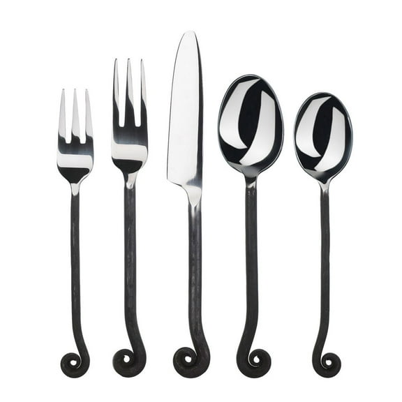 Gourmet Settings (GS) Treble Clef Stainless 20pc Flatware Set (Service for Four)