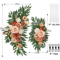 thumbnail image 3 of Ting's time Wedding Arch Flower Kit of 2 for Wedding Party Welcome Sign Floral Swag Decoration Reception Backdrop Floral Decor, Wedding Arch Flower, Party Flower Decoration（Terracotta & Champagne）, 3 of 6