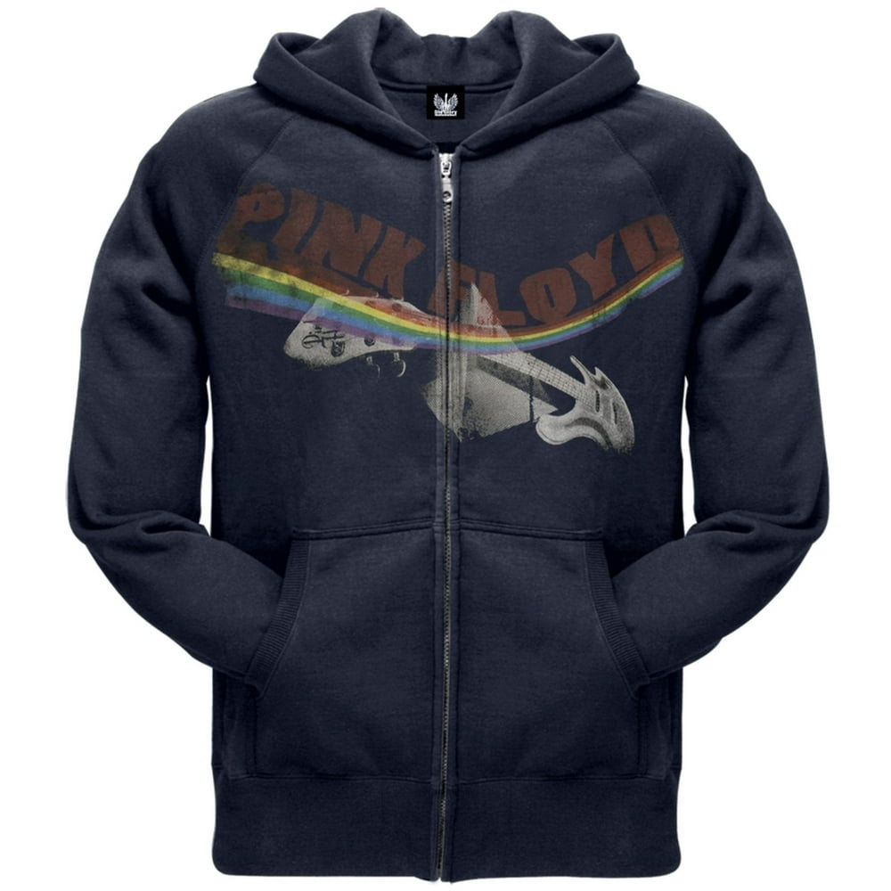 Pink Floyd Pink Floyd Psych Guitar Navy Zip Hoodie XLarge