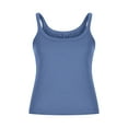 thumbnail image 4 of Atogsazn Women's Sleeveless Tank Top Casual Knitted Cami Athletic Blouse Basic Top Fashion Clothes Sky Blue XXXL, 4 of 5