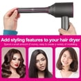 thumbnail image 4 of Hair Dryer To Curling Iron Adapter, Nylon High Temperature  Hair Dryer Converting Attachment  For HD04 HD07 HD08, 4 of 8