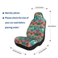 thumbnail image 4 of Naloa Hawaii Palms Car Seat Covers 2PCs Front Car Seat Covers Universal fit for Most Cars SUVs and Trucks - 1, 4 of 5