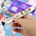 thumbnail image 4 of (No. 1) Juego Bolígrafos Diamante Con Puntos Flores Secas Resina Y Pintura Diamantes 6x22 Cm Con 6 Puntas Bolígrafo, 4 of 9