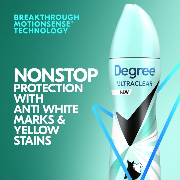 Degree UltraClear Black+White Antiperspirant Dry Spray, 2-Pack photo 4