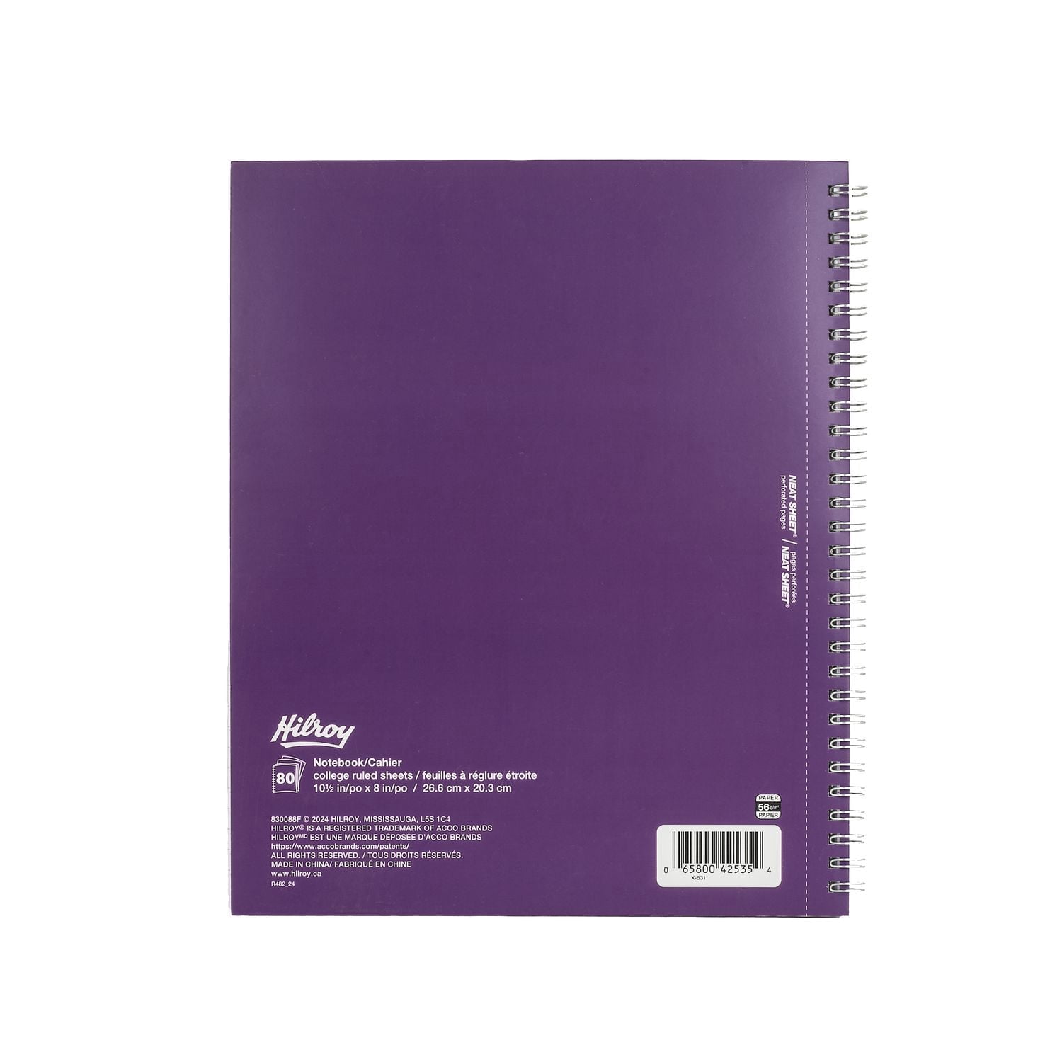 Hilroy® Silver Butterfly Notebook