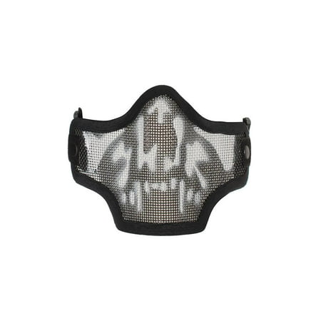 2G Strike Steel Half Airsoft Mask - Skull (Best Airsoft Mask For Aiming)