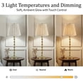 thumbnail image 5 of Bell + Howell Cordless Rechargeable LED Table Lamp Touch Control Dimmable 3 Modes USB-C Twisted Base Taupe, 5 of 10