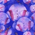 thumbnail image 1 of Ahgly Company Machine Washable Indoor Square Transitional Purple Mimosa Purple Area Rugs, 4' Square, 1 of 7