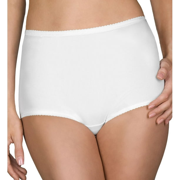 Women's Shadowline 17005P Plus Size Spandex Classics Brief Panty (Ivory 3X)  