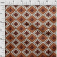 thumbnail image 2 of oneOone Silk Tabby Fabric Argyle Ikat Print Sewing Fabric BTY 42 Inch Wide, 2 of 4