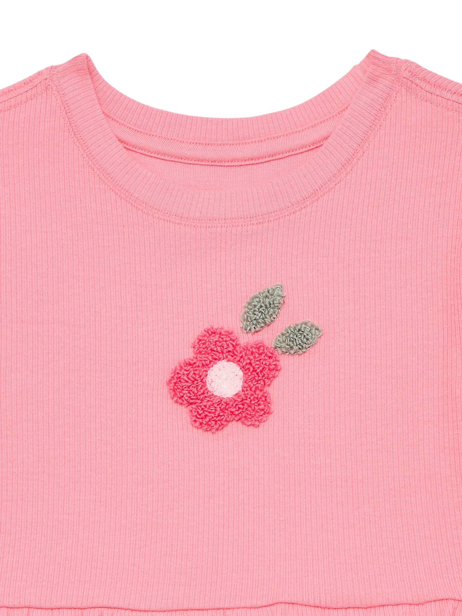 Wonder Nation Baby Girl Peplum Tee, Sizes 0-24 Months