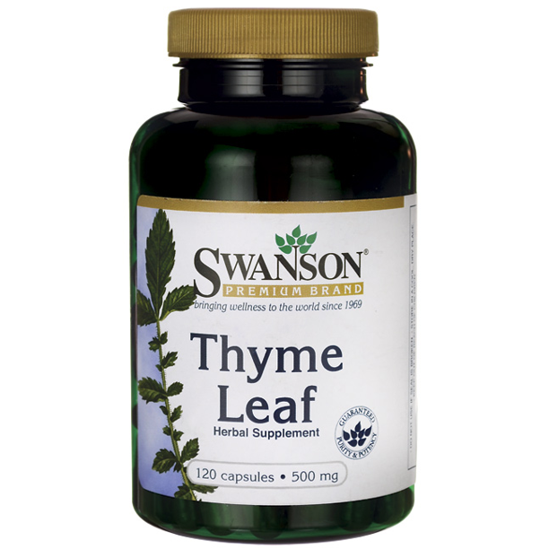 Swanson Thyme Leaf Capsules, 500 mg, 120 Ct