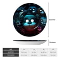 thumbnail image 4 of Lsque Five Nights At Freddy'S Pattern Ceramic Decorative Plate Decorative Plates with Display Stand Personalized Porcelain Plate Ceramic Ornaments for Wall Hanging Decoration-6in, 4 of 6