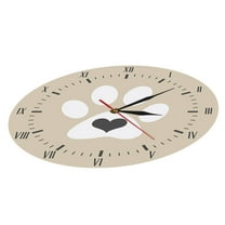 FRCOLOR  Stylish Hanging Clock Housewarming Gift Digital Alarm Radio Baby Child Khaki