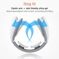 thumbnail image 4 of Red Rechargeable Neck Massager with Heat Function - 6 Modes, 15 Intensity Levels, Wireless Portable Cervical Massage Device for Stress Relief, White Collar Office Use, ABS Material, 400mAh Battery,, 4 of 7
