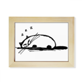 thumbnail image 1 of Curly Heavy Cat Sle Line Desktop Photo Frame Picture Art Decoration Painting 6x8 inch, 1 of 3