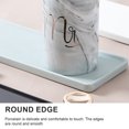 thumbnail image 3 of Bandeja De Tocador De Cerámica Rectángulo Pequeño, Bandeja De Bañera Organizador De Baño, Soporte De Cosméticos Para Tejido Vela Toalla Anillo De Joyería Aparador -1 Pc, 3 of 5