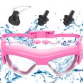 thumbnail image 1 of Muyoka Gafas de natación para niños Gafas de natación transparentes antivaho para niños Adolescentes Gafas de natación de visión amplia Gafas protectoras de ojos de natación impermeables con correa aj Muyoka Hogar, 1 of 6