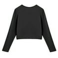 thumbnail image 7 of Girls Long Sleeve Shrug Button Cardigan Sweaters Toddler Cute Soild Color Long Sleece Crop Tops Fall Winter Comfy Outwears Cover Up 5-14 Years Kids, 7 of 7