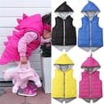 thumbnail image 6 of Toddler Baby Dinosaur Jacket Coat Kids Sleeveless Vest Zip Hooded Tops Outerwear Hoodies Waistcoat, 6 of 6