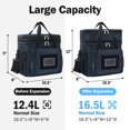 thumbnail image 3 of GYEUKHAM Tactical Lunch Bag,Insulated Lunch Box for Men,MOLLE Webbing Leakproof Insulated Large Cooler Expandable Dual Lunch Pail Women Adult Meal with Adjustable Shoulder Strap，Cyan, 3 of 9