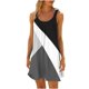 thumbnail image 1 of Vestido de Verano para las Mujeres Impreso sin Mangas Cuello Redondo, Suelto de Rodilla de Longitud Vestido Casual para la Primavera, 1 of 4